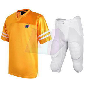 Tenues de football américain modernes avec manches courtes respirantes et tissu haute durabilité pour les activités des équipes scolaires - Product Image 1