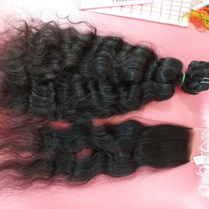 Extensiones de cabello humano natural de 18 pulgadas, extensiones de cabello humano virgen indio profundo Wevy, cabello humano natural Remy indio, fabricantes - Product Image 6