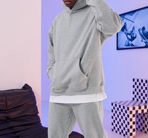 Customized Heavyweight Oversize Men's Hoodie Fashion Trendy Pure Cotton Casual Men's Wholesale Hoodie - Product Image 6