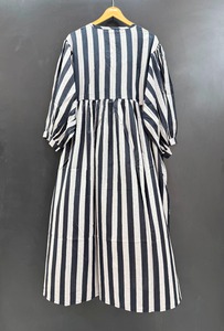 ชุดเดรสผ้าคอตตอนเนื้อนุ่มพิมพ์ลายแบบลำลองแขนพองธรรมชาติสำหรับงานเลี้ยงสังสรรค์ในช่วงฤดูร้อน - Product Image 5