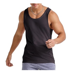 OEM Service Men's Casual Summer Tank <b>Top</b> From Bangladesh 100% Cotton Single Jersey Solid Color O-neck Sleeve Less Best Price! - Product Image 1
