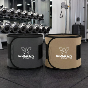 Ceinture de maintien lombaire ajustable en néoprène avec fermeture auto-agrippante pour la compression, la perte de poids et le fitness cardio - Product Image 2