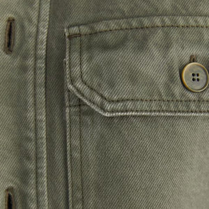 Veste en jean pour hommes de haute qualité coton respirant fait à l'extérieur vente en gros Logo personnalisé col à capuche fourrure décoration hiver - Product Image 6
