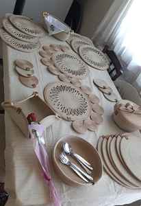 แผ่นรองจานทำจากหญ้าทะเลธรรมชาติขนาด35ซม. ทำด้วยมือ - Product Image 6