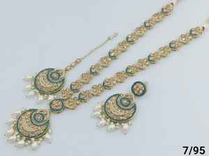 ชุดสร้อยคอยาวและต่างหูแบบอินเดียโบราณ ดีไซน์ทันสมัย ชุบทอง ประดับด้วยโลหะผสม สำหรับผู้หญิง - Product Image 5