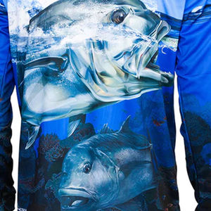 2025 camisas de pesca personalizadas profesionales al por mayor protección UV transpirable de talla grande Polo Camiseta de manga larga de secado rápido OEM - Product Image 6