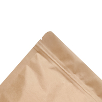 Sacs d'emballage personnalisés en Mylar à fermeture éclair, biodégradables, de qualité alimentaire, en Kraft, pour grains de café