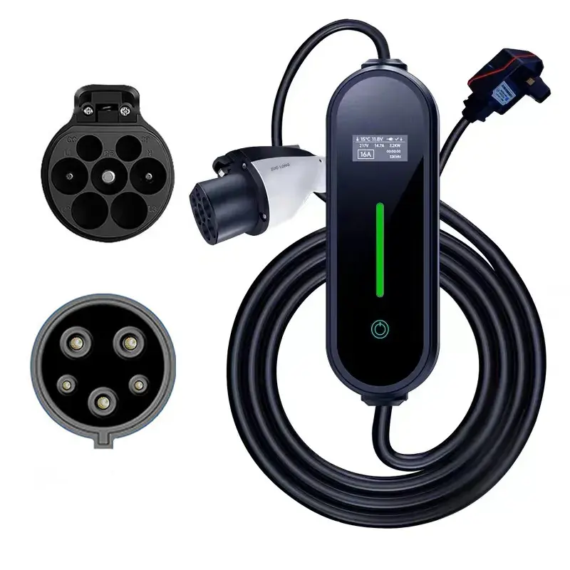BestSource China Portable Ac Level 2 Screen Display 16a Type 1 3.5kw Electric Ev Car Charger For Wholesale