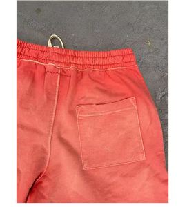 Pantalones Cortos Deportivos Vintage para Hombre con Logotipo Personalizado, Cintura Media, Lavado Ácido, Desgastados, de Alta Calidad, 100% Algodón, Estilo Casual, Diseño Liso, de Secado Rápido - Product Image 3