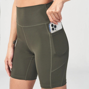 Ightweight 4 Way tretretch Abric 83% Recycled Polyester & 17% Spandex dy ody it hahaki ssssential 7 Inches ycling hhort - Product Image 4