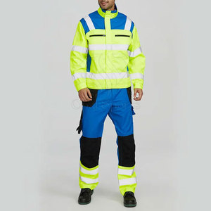 ชุดนิรภัย Hi VIS สีสะท้อนแสงแอนซี่คลาส2 EN ISO 20471คลาส2โลโก้ตามสั่ง - Product Image 2