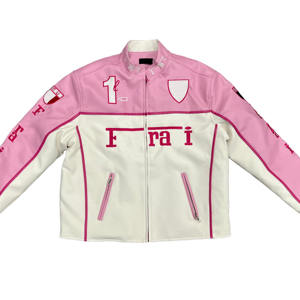 Veste de moto en cuir PU coupe-vent pour homme, taille XL, respirante, vêtements de sport de course automobile, vêtements de course moto - Product Image 4