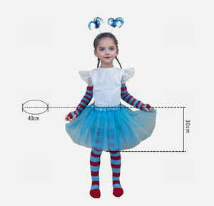 ชุดคอสตูมสำหรับเด็กชุดคอสตูมผ้าโปร่งแขนพองฟูชุดให้ความอุ่นสำหรับเด็ก - Product Image 5