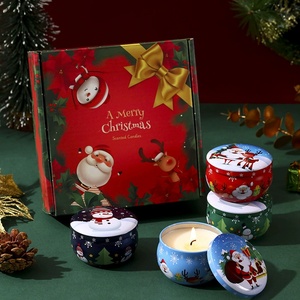<span class=keywords><strong>Velas</strong></span> Aromáticas de Cera Personalizadas de Feliz Navidad al <span class=keywords><strong>Por</strong></span> <span class=keywords><strong>Mayor</strong></span> Proveedor Regalo Decoración para Celebración de Fiestas - Product Image 5