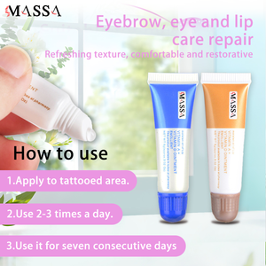 Crema de recuperación de cuidado posterior de tatuaje Microblading de MASSA, <span class=keywords><strong>pomada</strong></span> de <span class=keywords><strong>vitamina</strong></span> A y D para reparación de tatuajes, maquillaje y accesorios de maquillaje permanente - Product Image 6