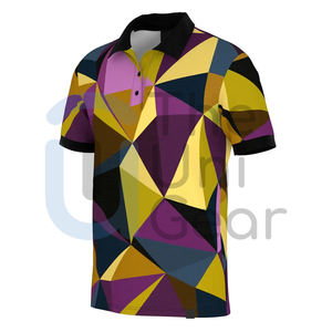 Polo de golf tricoté à manches courtes pour homme, haute qualité, séchage rapide, motif uni, imprimé, brodé, vente chaude, Pakistan - Product Image 2