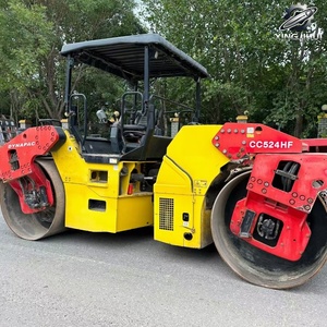 Compacteur vibrant à double tambour Dynapac CC524HF d'occasion, poids de travail 12,7 tonnes, marque suédoise originale, compacteur moyen - Product Image 4
