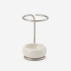 Porte-brosse à dents en métal élégant finition noire texturée écologique et durable conçu pour les comptoirs de salle de bain modernes à usage domestique d'hôtel - Product Image 4