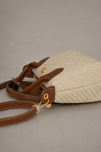 Women's Natural Linen Woven Mini Tote Bag | <b>Summer</b> Top Handle <b>Handbag</b> | Custom Logo OEM ODM Wholesale - Product Image 5