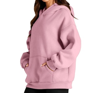 Sweat-shirt à capuche décontracté en coton imprimé pour femme grande taille, coupe ample avec logo frontal, collection automne-hiver 2026 – Meilleure vente - Product Image 3