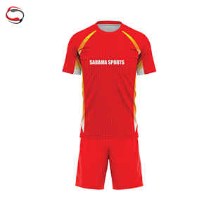 Custom Football Uniform for <b>Clubs</b> Teams Heat-Transfer Printed Soccer Kit Breathable Spandex/Polyester Jersey Set with Team Logo - Product Image 4