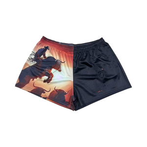 Pantalones cortos de fútbol de Rugby con logotipo OEM para hombres y mujeres, pantalones cortos de fútbol para correr en gimnasio con impresión por sublimación de Color personalizado - Product Image 4