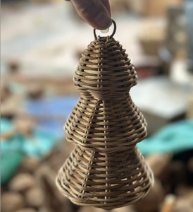 ของประดับต้นคริสต์มาสหวายสานมือเป็นมิตรกับสิ่งแวดล้อมสำหรับตกแต่งบ้านและร้านค้าจากเวียดนาม - Product Image 1