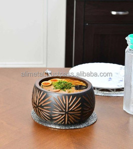 Cuenco de madera de mango marrón personalizable, respetuoso con el medio ambiente y de la mejor calidad absoluta para uso multiusos y fiestas - Product Image 6