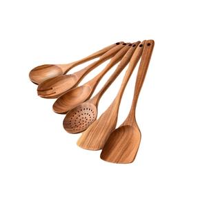 Cuchara de cocina de madera de tamaño personalizado con mango largo, cuchara de madera sostenible para chefs caseros - Product Image 6