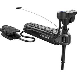 VENTES FLASH - Moteur de pêche à la traîne Lowrance Ghost Ultra Quiet 97/120 Lbs Thrust à pédale, en fibre de carbone, à montage sur le mât avant - Product Image 1