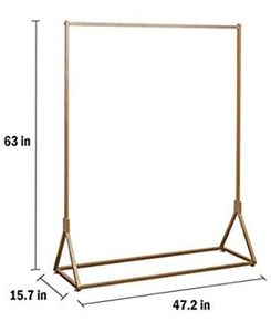 Arc de fond ouvert de couleurs personnalisées, support de fond de fête de mariage pour événements de fête et événements de mariage/arc de mariage en métal doré - Product Image 1