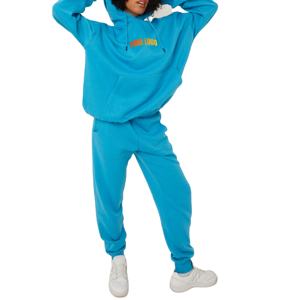 Chándales de algodón para mujer Logotipo personalizado Y2K Ropa Conjunto de Jogger con capucha con pantalones de chándal sólidos y pantalones de chándal al por mayor - Product Image 1