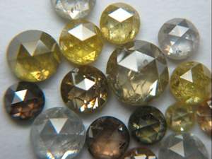 Superior White Single Rose Cut Round Loose 0,03 a 0,46 Carat Vvs vs diamantes naturales En stock para la venta - Product Image 3