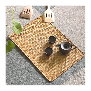 Venta al por mayor Rectángulo Seagrass Mantel Individual Hecho a mano Paja Manteles Mesa de comedor Boho Decoración de la pared de Vietnam - Product Image 1
