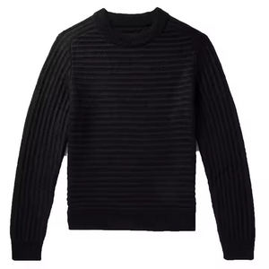 Vente en gros de pulls pour hommes en laine de cachemire personnalisés hiver pull tricoté couleur unie dernière mode de haute qualité sur mesure - Product Image 1