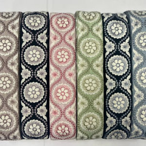 Fantaisie Fleur Dentelle Bleu Broderie Dentelle Garniture Mince Maille Dentelle Tissu pour Performance Vêtements - Product Image 1