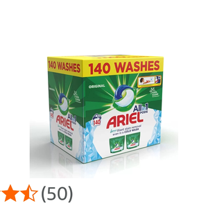 Cápsulas Ariel Todo en Uno, 140 Lavados - Product Image 1