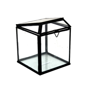 Venta al por mayor a granel de alta calidad chapado antiguo Metal hierro y caja cuadrada de vidrio diseño moderno hecho a mano personalizado - Product Image 4