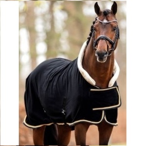 Wool Collar Fleece Show Rug New Style Standard <b>Sheet</b> Fleece Blanket Horse Rug Manufacturer All Brand Custom Design Made for Joya - Product Image 3