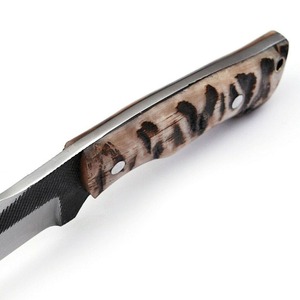 ใหม่มีดสกินเนอร์เหล็ก D2ทำด้วยมือมีดโบวี่พร้อมด้ามจับแตรมีดล่าสัตว์ของขวัญสำหรับเขา - Product Image 2