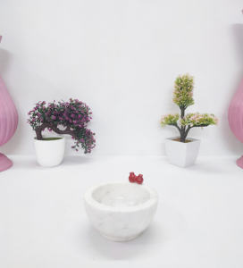 Vente en gros de bol de Offre Spéciale décoratif en marbre design personnalisé de luxe bol de fruits en marbre blanc et bol de présentation en marbre à vendre - Product Image 2
