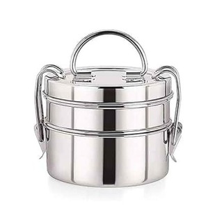 Fourniture directe d'usine de pince en acier inoxydable de qualité hôtel de bureau Durable qualité alimentaire plaine Tiffin déjeuner 9*2 boîte verrouillable pour adultes - Product Image 1