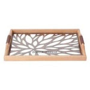 Forma rectangular Aspecto atractivo Diseñador único Esmalte Acabado Bandeja para servir para suministros de mesa de comedor de hotel y restaurante - Product Image 1