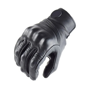 Guantes de moto personalizados para hombre y mujer, de cuero, diseño de logotipo personalizado para deportes de carreras, Moto económica de gama baja - Product Image 5