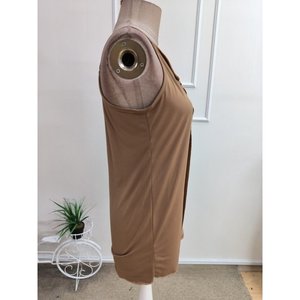 Blusa de tirantes para mujer con detalle de escote abierto, color Sandy, 35451 - Café - Product Image 5