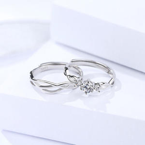Jeulia Romantic Three Stone Hollow Twist <b>Ring</b> <b>Adjustable</b> Sterling Silver - Product Image 3
