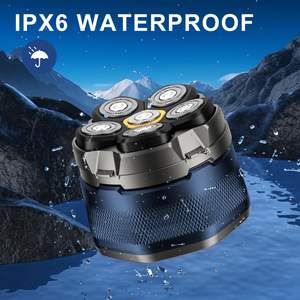 Afeitadora Eléctrica Inalámbrica Portátil para Hombres Calvos, Resistente al Agua IPX7, Afeitado en Seco/Húmedo, Afeitadora Rotatoria con Idioma Alemán para Uso Facial y en Autocaravanas - Product Image 5