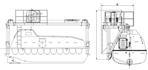 उच्च गुणवत्ता वाली जीवन नाव और बचाव नाव मंच डेविल क्रेन के लिए अधिकतम कार्य भार 210kn के साथ - Product Image 5