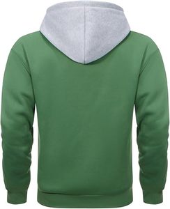 เสื้อแขนยาวมีฮู้ดสำหรับผู้ชายแบบลำลองมีกระเป๋าระบายอากาศได้ดีแห้งเร็วโพลีเอสเตอร์/ คอตตอน - Product Image 6