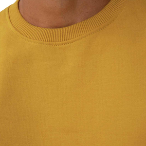 Crew Neck Customized Logo Print High Quality Causal Wear Premium Product Men Cotton Fleece Sweatshirts - Product Image 5